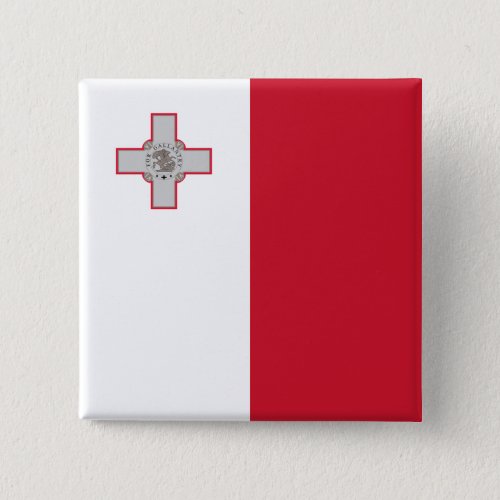 Malta Maltese Flag Button