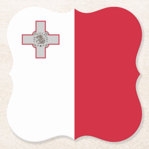 Malta Maltese Flag Paper Coaster