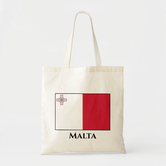 Malta (Maltese) Flag Tote Bag (Front)