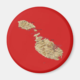 Malta Map Magnet