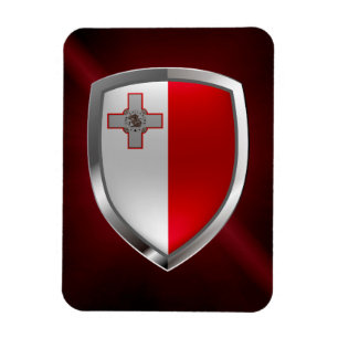 Malta Metallic Emblem Magnet