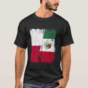 Malta Mexico Half Flag Maltese Mexican Heritage T-Shirt