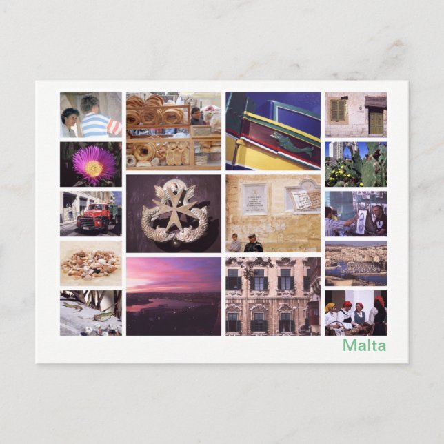 Malta multi-image 2 postcard (Front)