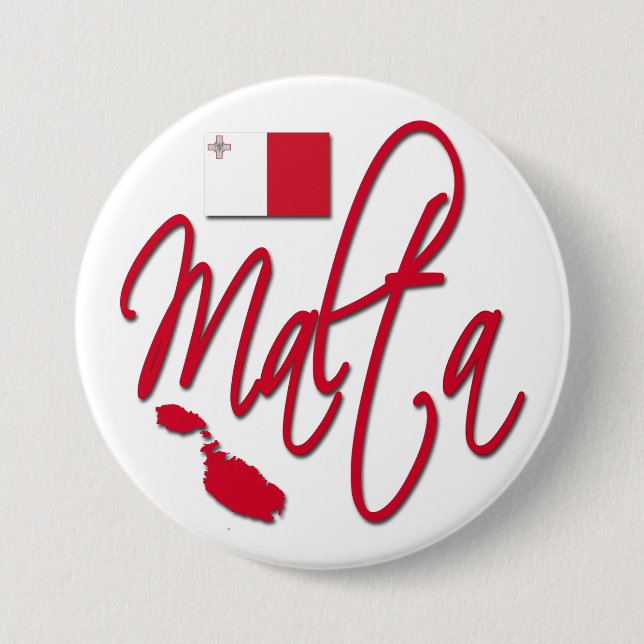 Malta Pinback Button (Front)