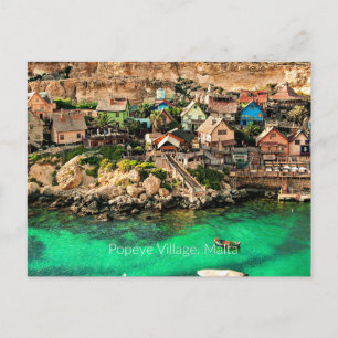 Malta, Popeye Village Postcard
