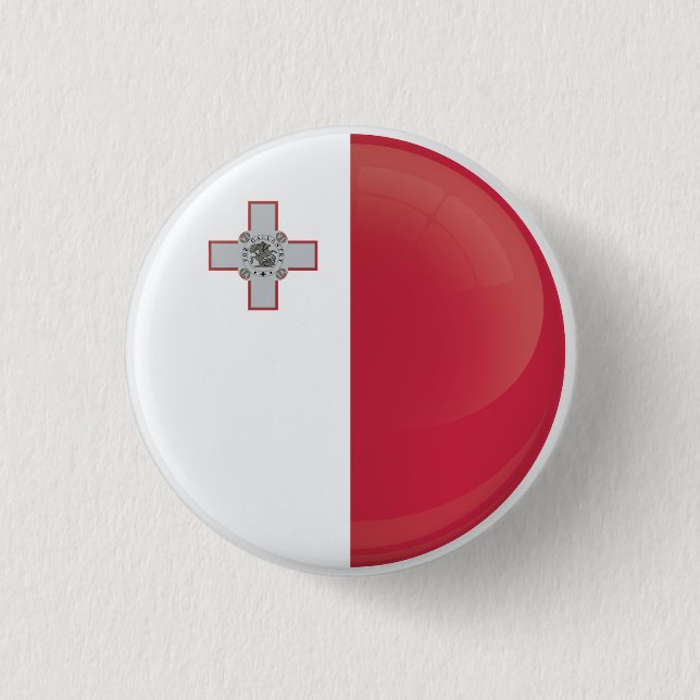 Malta  Round Icon Flag Button (Front)