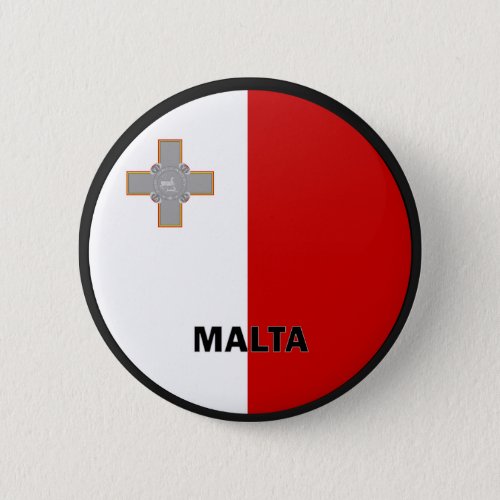 Malta Roundel quality Flag Button
