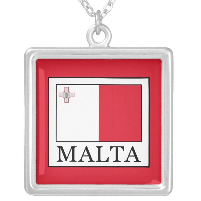 Malta Silver Plated Necklace (Front)