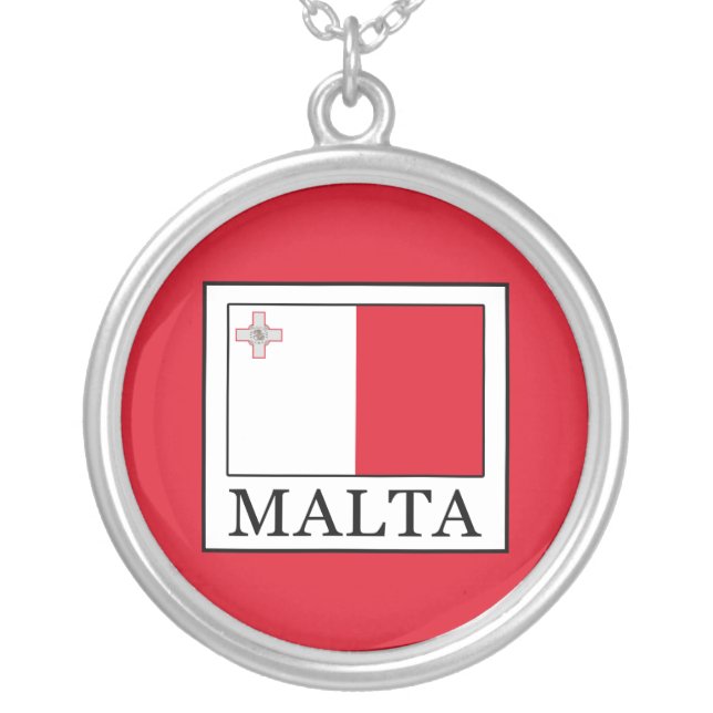 Malta Silver Plated Necklace (Front)
