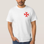 Malta Templar Knights Red Cross Religion Symbol T-shirt at Zazzle