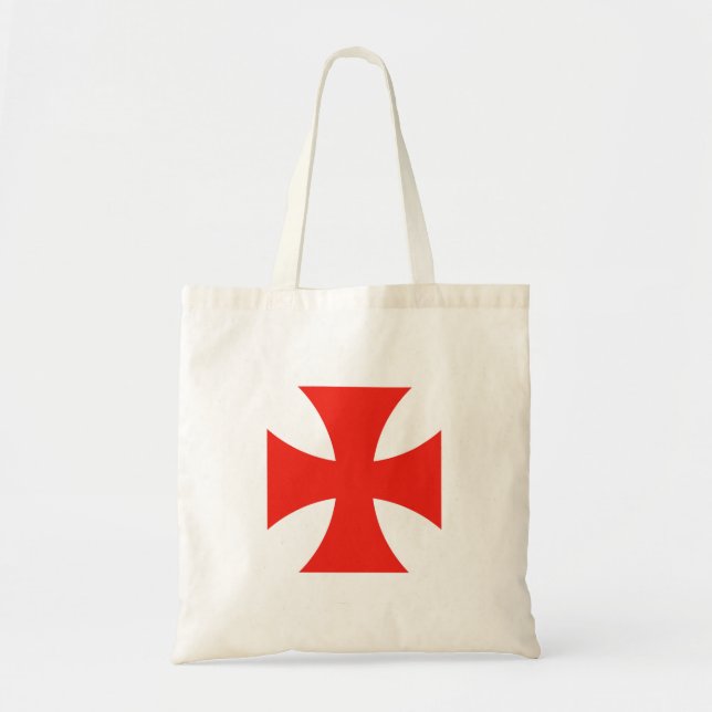 malta templar knights red cross religion symbol tote bag (Front)