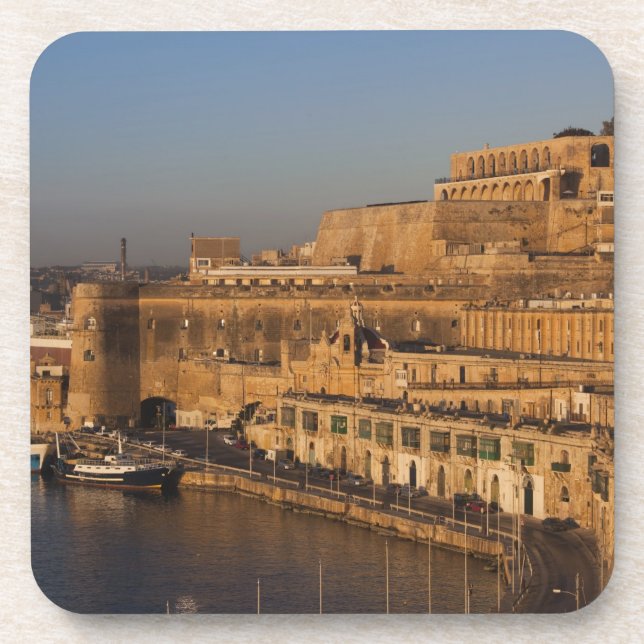Malta, Valletta, harbor view from Lower Barrakka Coaster (Front)