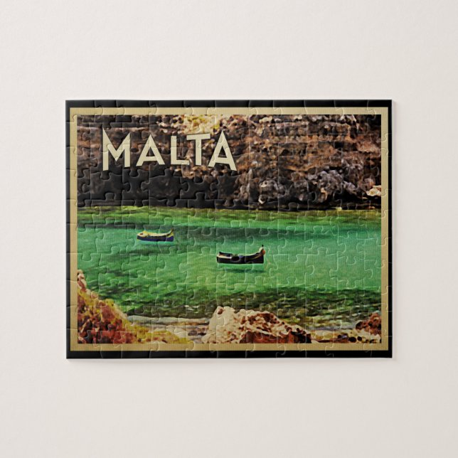Malta Vintage Jigsaw Puzzle (Horizontal)