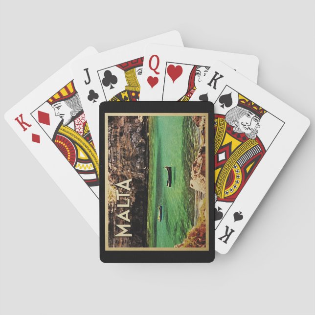 Malta Vintage Poker Cards (Back)