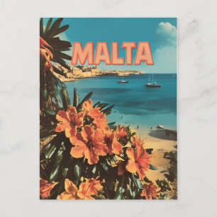 Malta vintage postcard