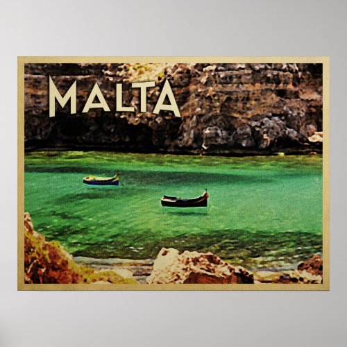 Malta Vintage Poster