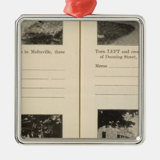 Maltaville Dunning St Metal Ornament (Front)