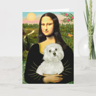 Maltese 11 - Mona Lisa Card