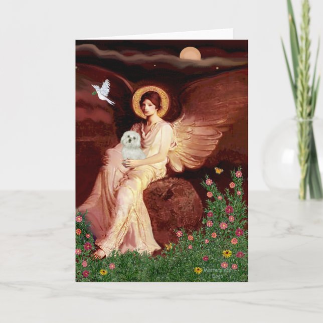 Maltese 11 - Seated Angel Card (Front)