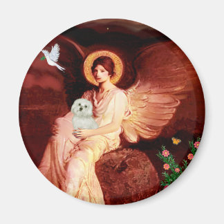 Maltese 11 - Seated Angel Magnet