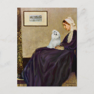 Maltese 6 - Whistlers Mother Postcard