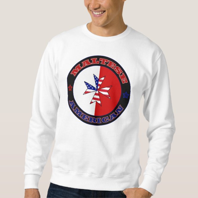 Maltese American Cross Ensign Sweatshirt (Front)
