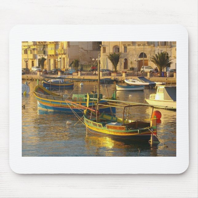 Maltese Boats Mouse Pad (Front)