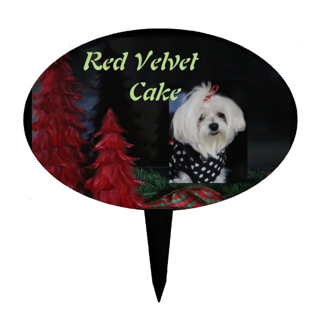 Maltese Christmas Cake Topper (Front)