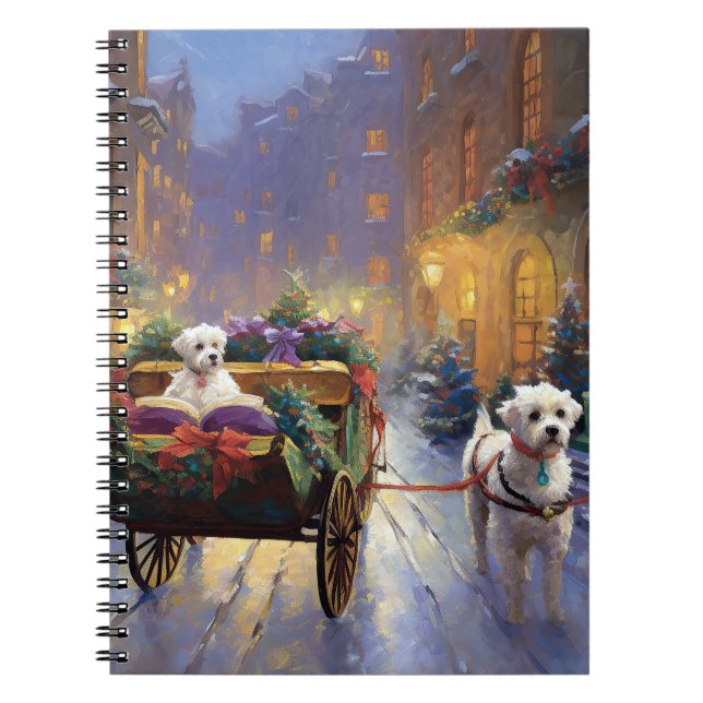 Maltese Christmas Festive Season Notebook (Front)
