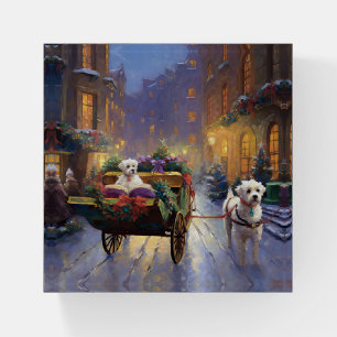 Maltese Christmas Festive Season Paperweight