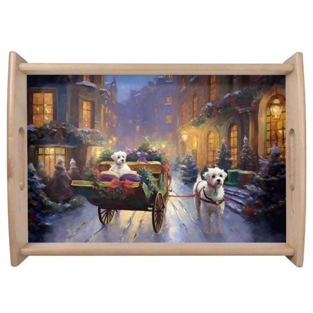 Maltese Christmas Festive Season Serving Tray (Front)