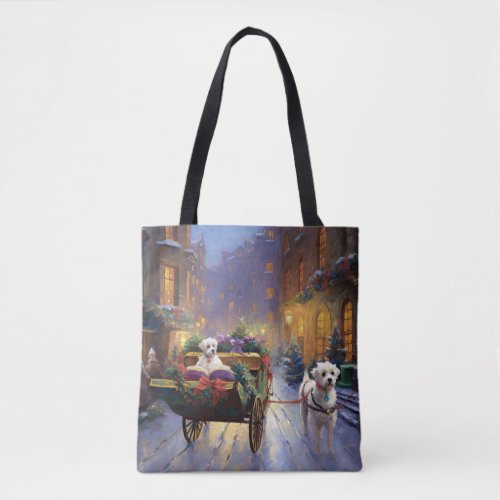 Maltese Christmas Festive Season Tote Bag