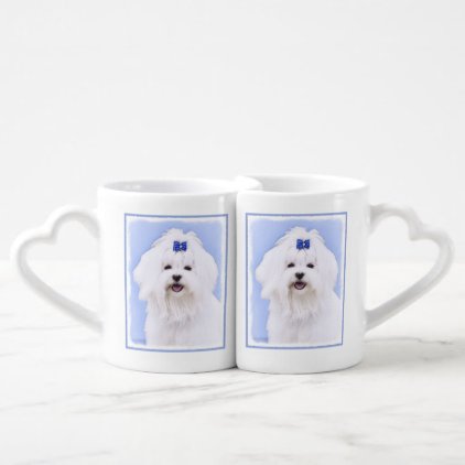 Maltese Coffee Mug Set