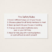 Maltese Cross Bussiness Cards Fire Fighters (Back)