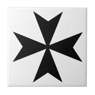 Maltese Cross Ceramic Tile