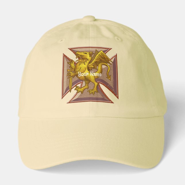 Maltese Cross Dragon  hat (Front)
