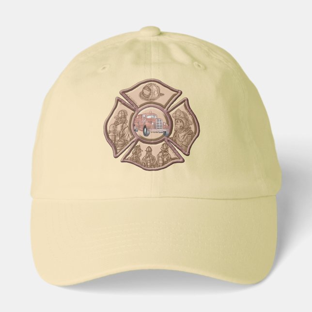 Maltese Cross Firefighter Hat (Front)