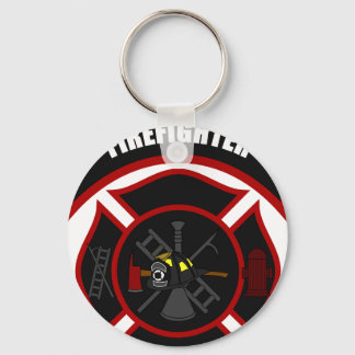 Maltese Cross - Firefighter Keychain