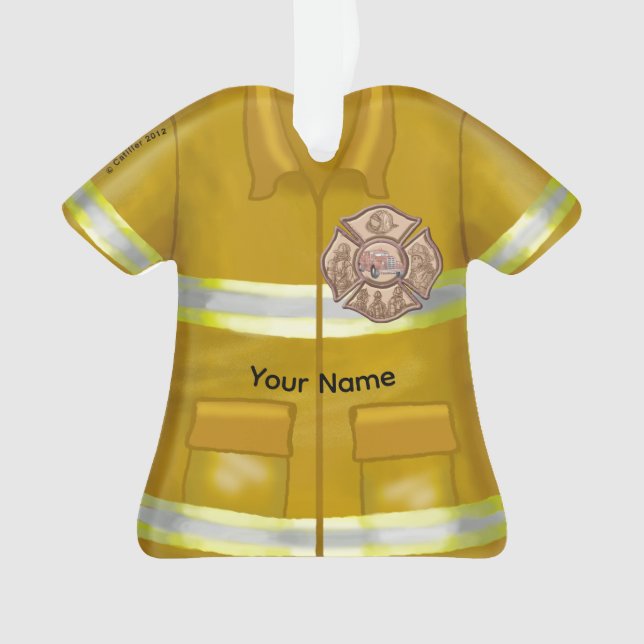 Maltese Cross  Firefighter ornament  (Front)