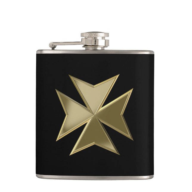 Maltese cross flask (Front)