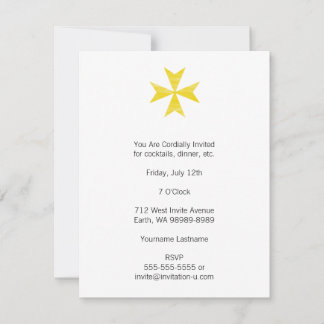 Maltese Cross Invitation