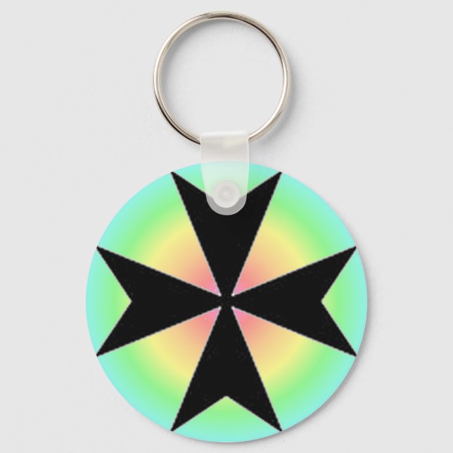 MALTESE CROSS KEY CHAIN (Front)