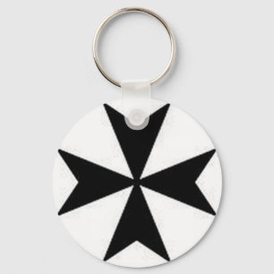 MALTESE CROSS KEYCHAIN