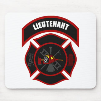 Maltese Cross - Lieutenant (Red Helmet) Mouse Pad