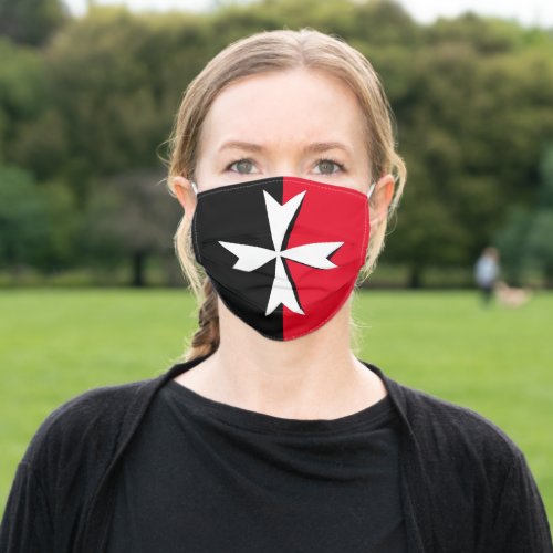 Maltese Cross  Malta Flag fashion travel sports Adult Cloth Face Mask