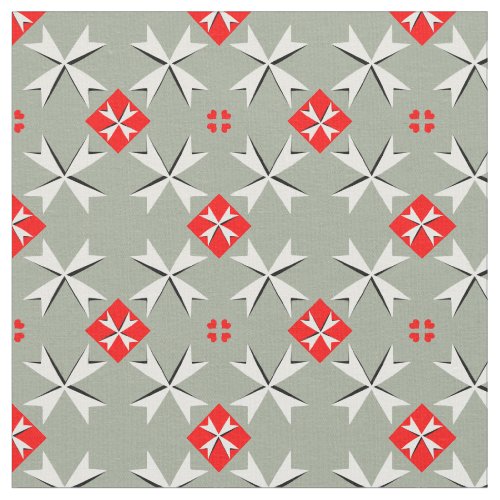 Maltese Cross  Malta Flag Trendy Fabric fashion