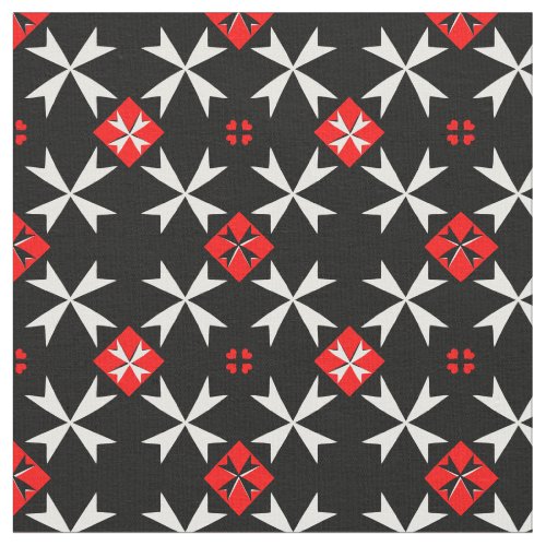 Maltese Cross  Malta Flag Trendy Fabric fashion