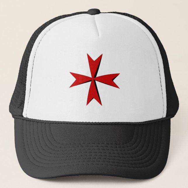 Maltese Cross & Malta order, flag fashion/knights Trucker Hat (Front)