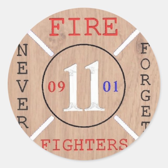 Maltese Cross - Never Forget Classic Round Sticker (Front)