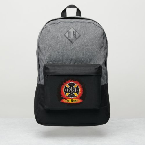 Maltese Cross Personalized Firefighter Port Authority Backpack